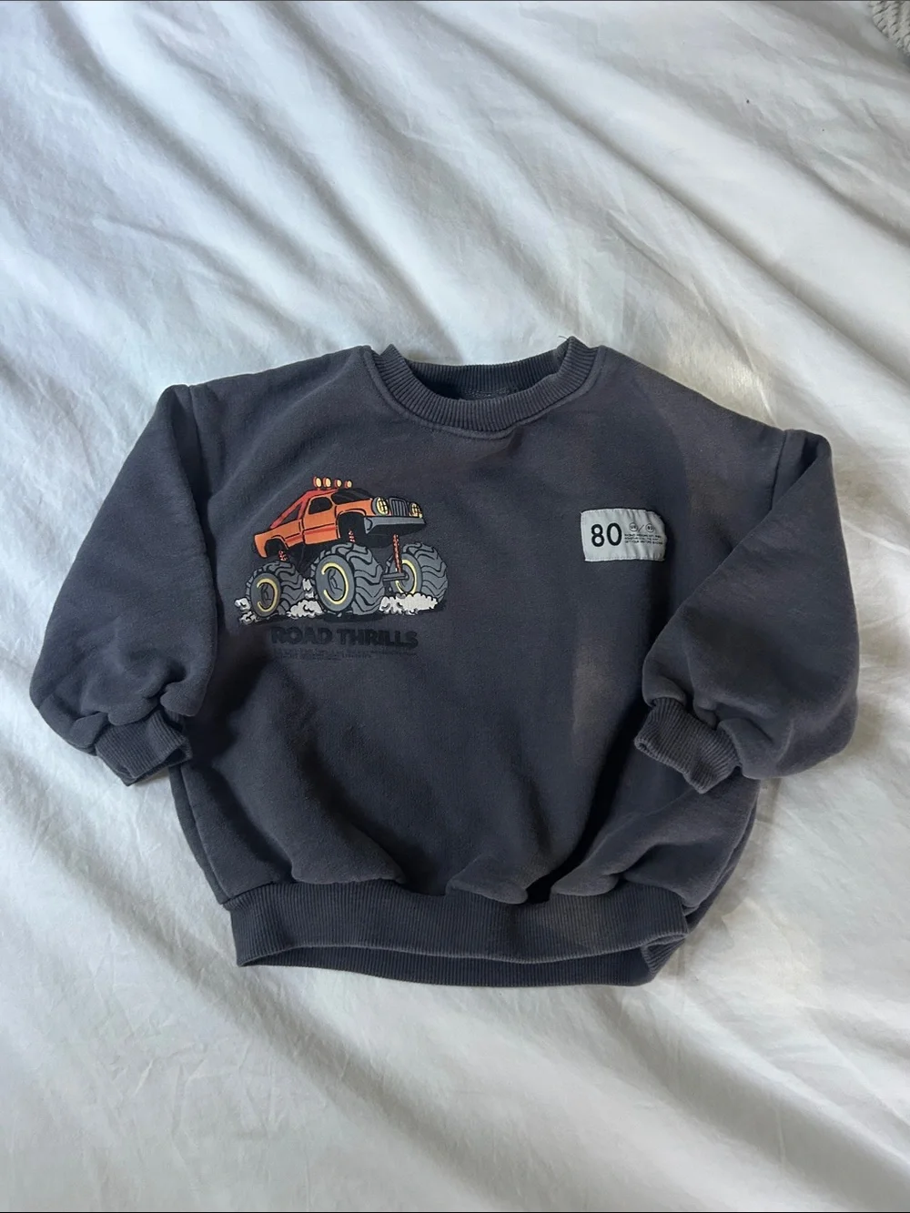 Zara Monster Truck Sweatshirt EUC